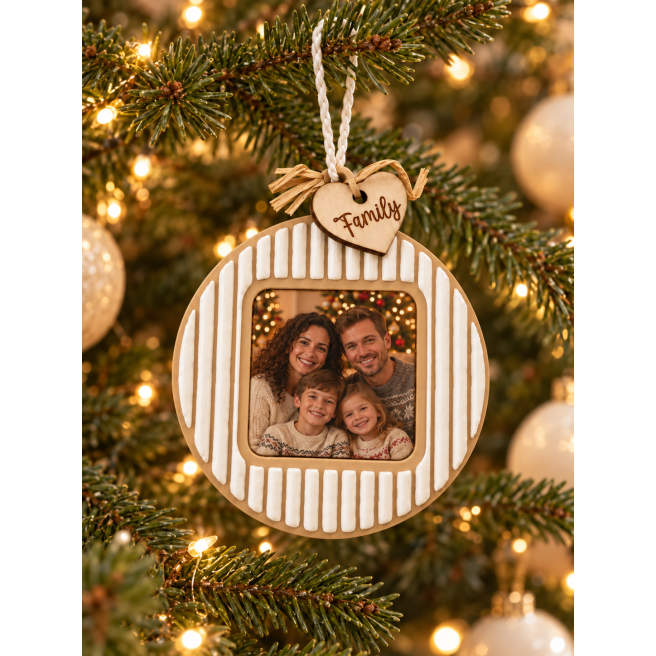 Boule de noel + magnet photo