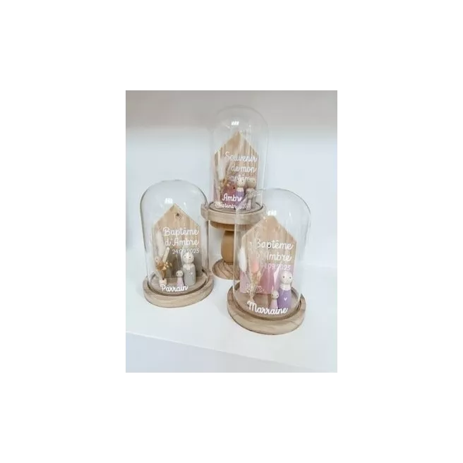 Cloche PARRAIN / MARRAINE grand modèle Cloche PARRAIN / MARRAINE grand modèle