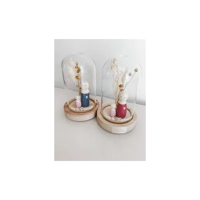 Cloche PARRAIN/MARRAINE petit modèle