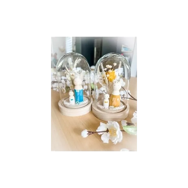 Cloche PARRAIN/MARRAINE petit modèle