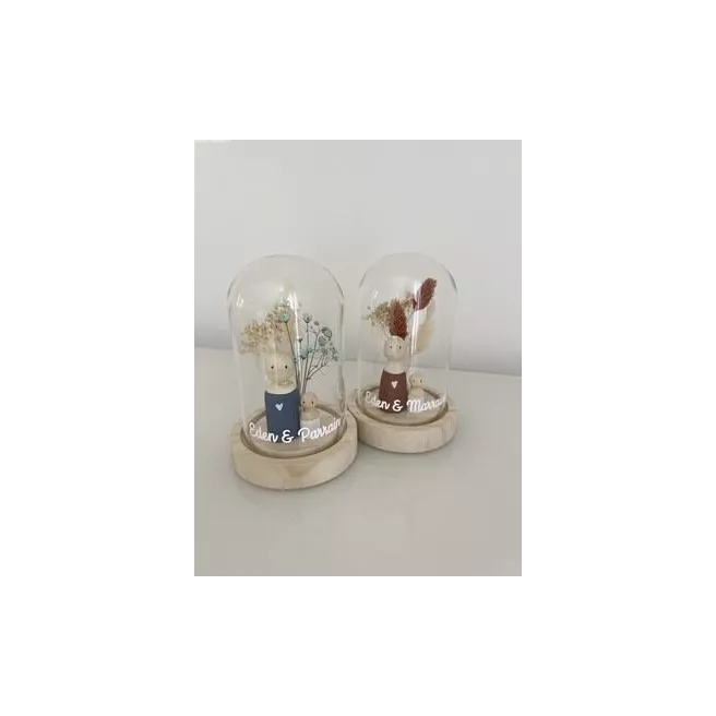 Cloche PARRAIN/MARRAINE petit modèle
