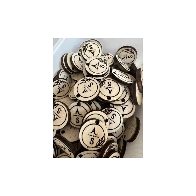 Etiquettes en bois personnalisées