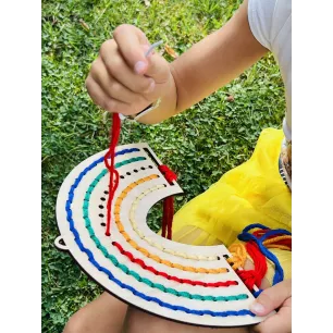 Kit créatif Arc-en-ciel à  broder Kit créatif Arc-en-ciel à  broder