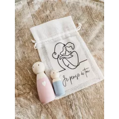 Lot de 2 Poupées "Séparation" Lot de 2 Poupées "Séparation"