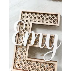 MONOGRAMME ROTIN MONOGRAMME ROTIN