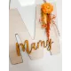 Monogramme fleuri Maman/Mami(e)/Marraine