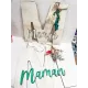 Monogramme fleuri Maman/Mami(e)/Marraine