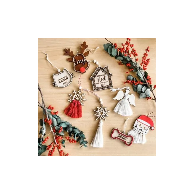 Ornement de Noël - Renne personnalisé