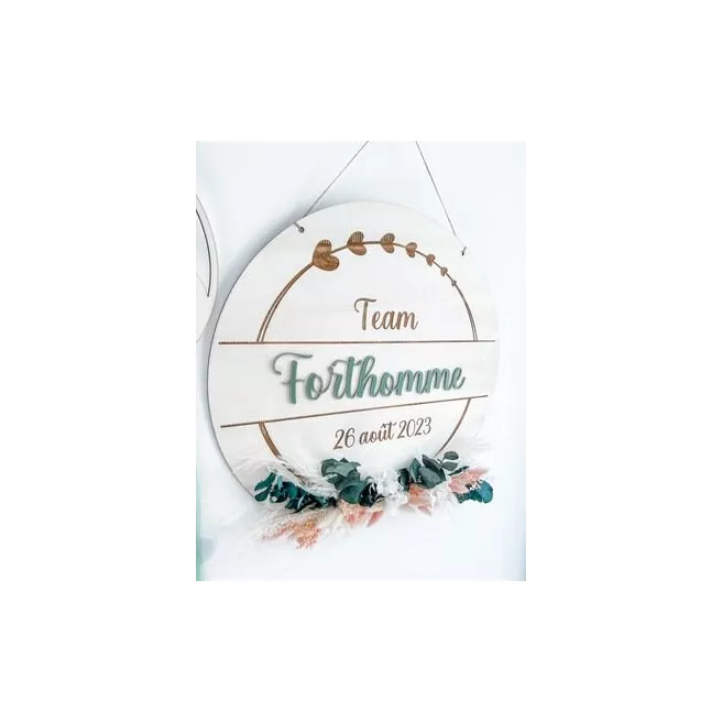 Pancarte en bois personnalisée