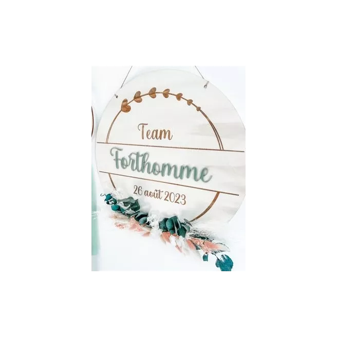 Pancarte en bois personnalisée