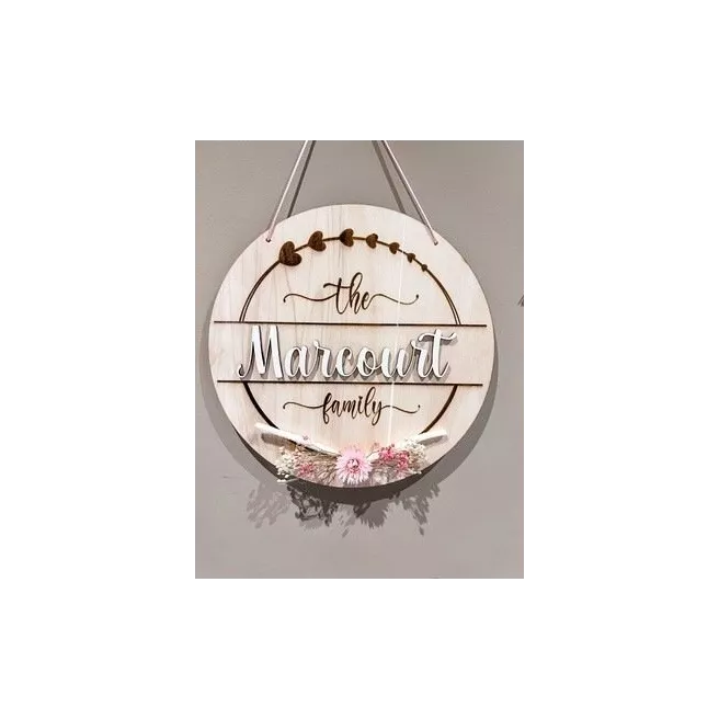 Pancarte en bois personnalisée