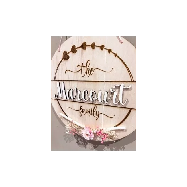 Pancarte en bois personnalisée