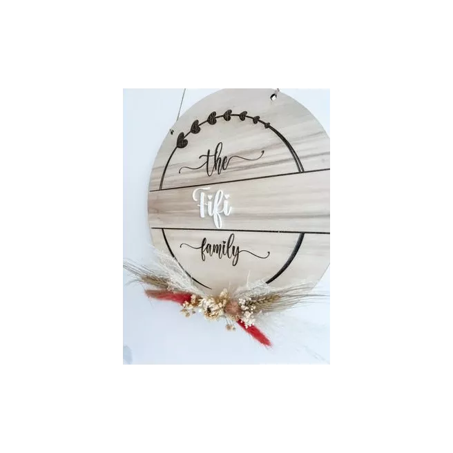 Pancarte en bois personnalisée