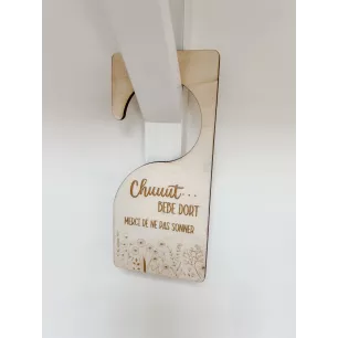 Panneau de porte "Bébé dort"