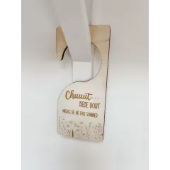 Panneau de porte "Bébé dort"