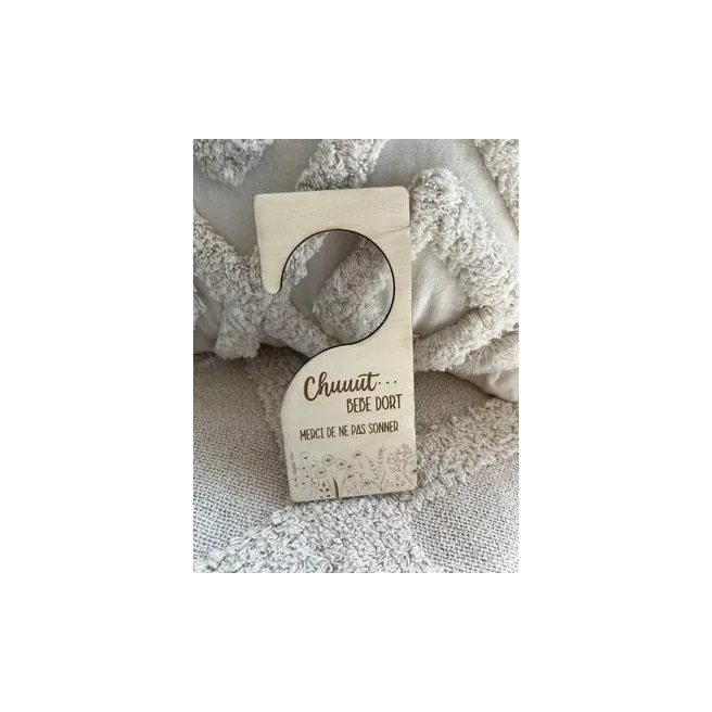 Panneau de porte "Bébé dort"