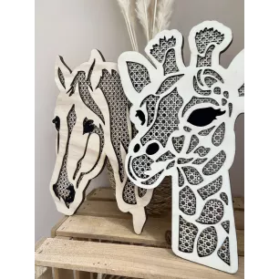 Têtes d'animaux en rotin Têtes d'animaux en rotin