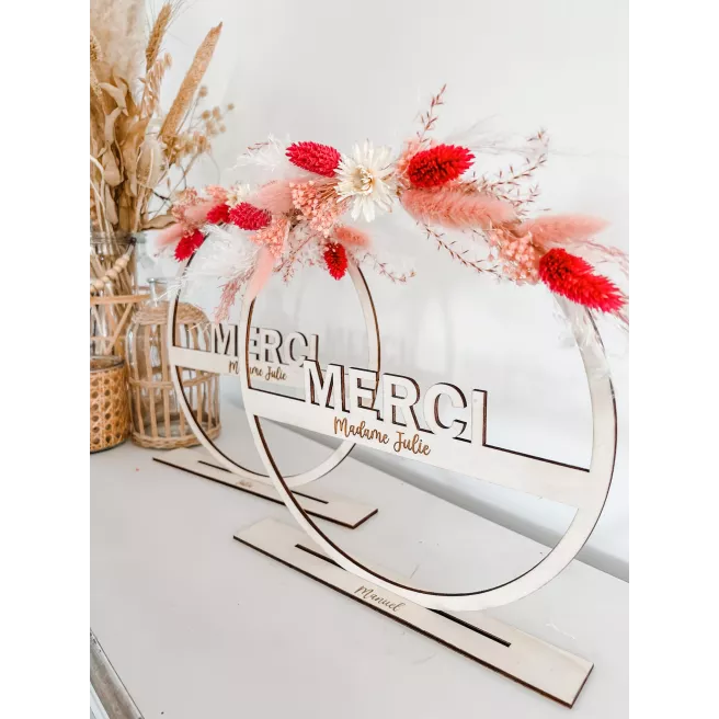 Couronne "Merci " Couronne "Merci "