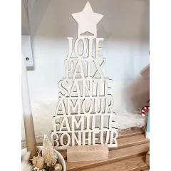 Sapin de Noël "Bonheur"