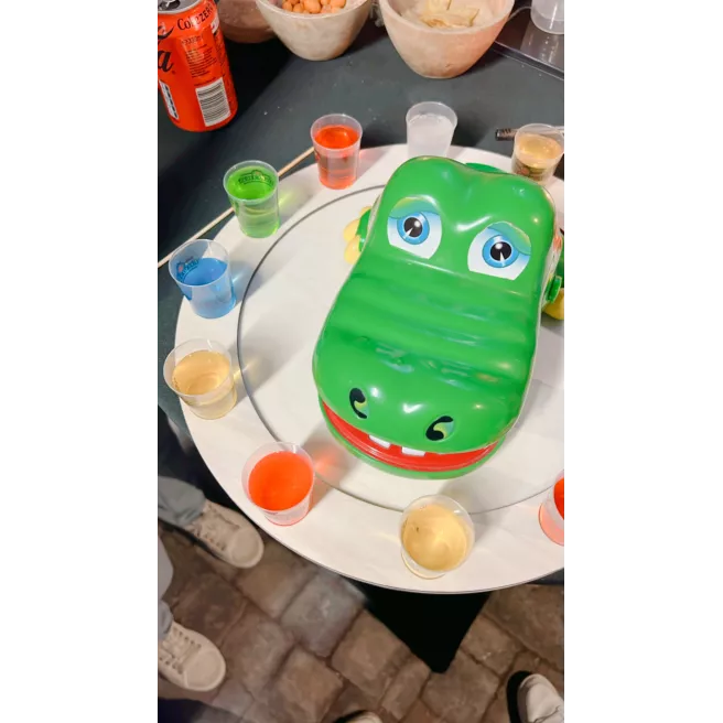 Plateau "Croco qui boit"