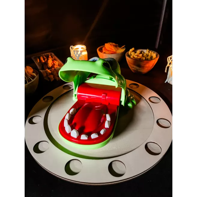 Plateau "Croco qui boit"