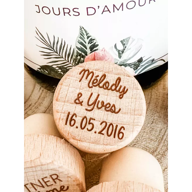 Bouchon de vin personnalisé Bouchon de vin personnalisé