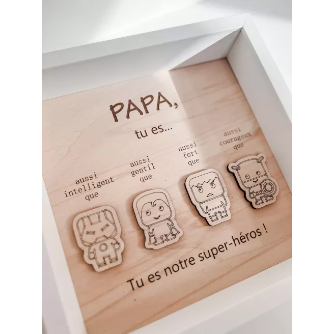 Cadre PAPA Super-Héros