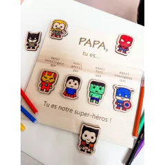 Cadre PAPA Super-Héros Cadre PAPA Super-Héros