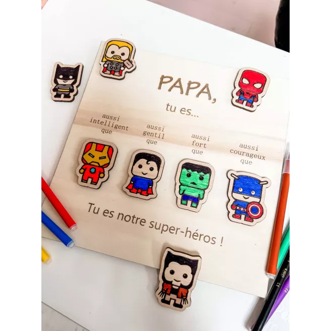 Cadre PAPA Super-Héros