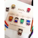 Cadre PAPA Super-Héros