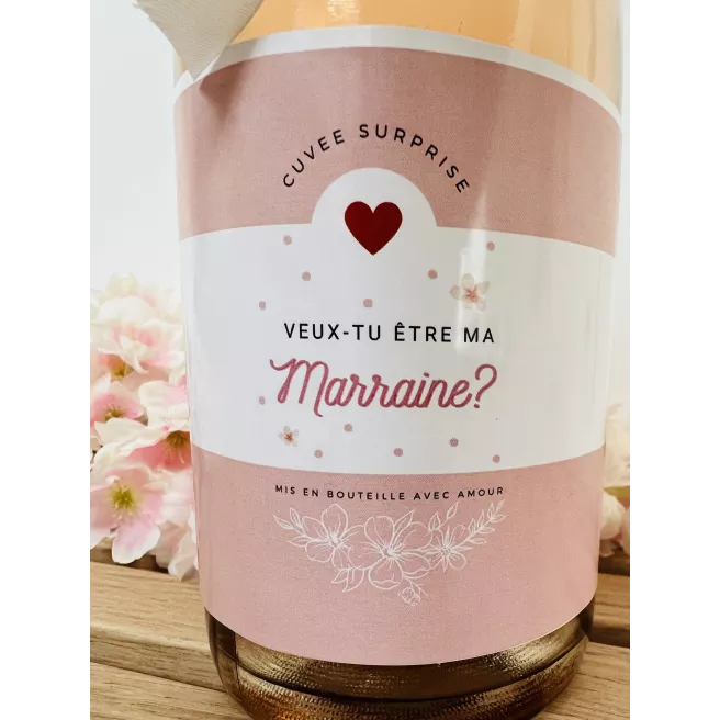 Etiquette pour bouteille de bulles